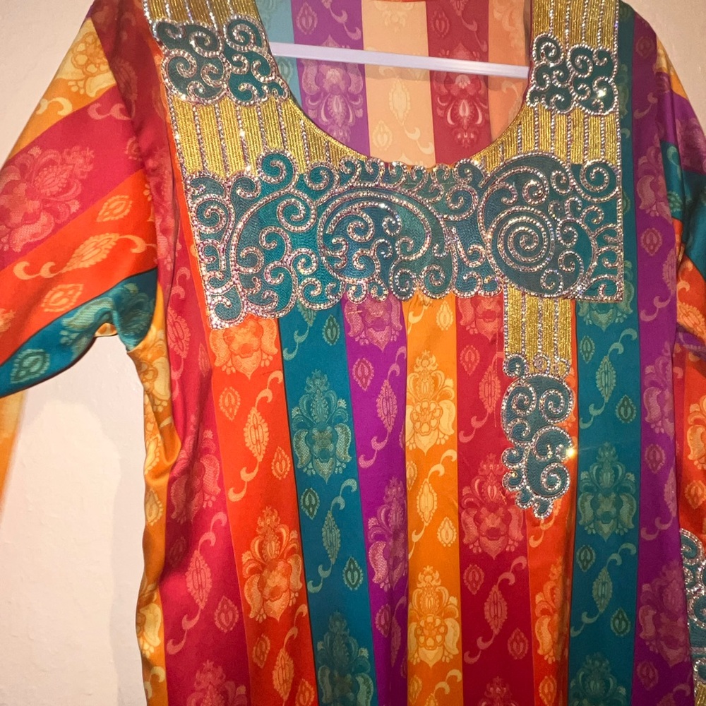 Colorful Crystal Dress From Dubai - Picture 3 of 5